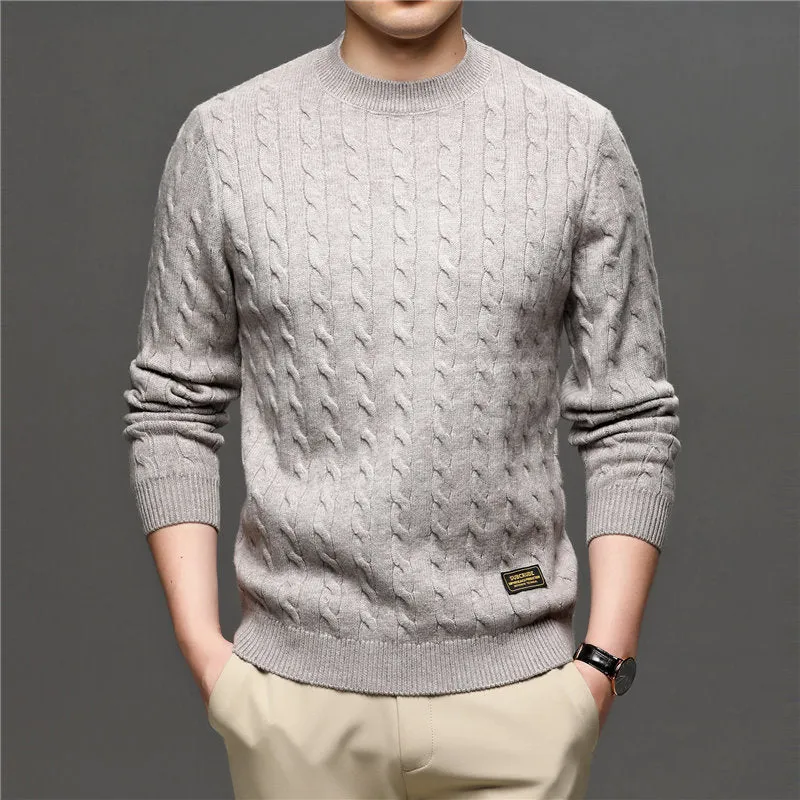 West Louis Fashion Knitted Jumper O-Neck Pullover Sweater