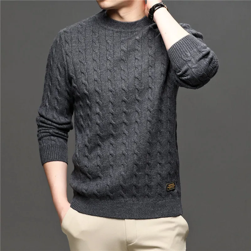West Louis Fashion Knitted Jumper O-Neck Pullover Sweater