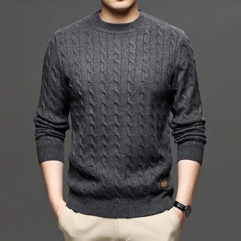 West Louis Fashion Knitted Jumper O-Neck Pullover Sweater