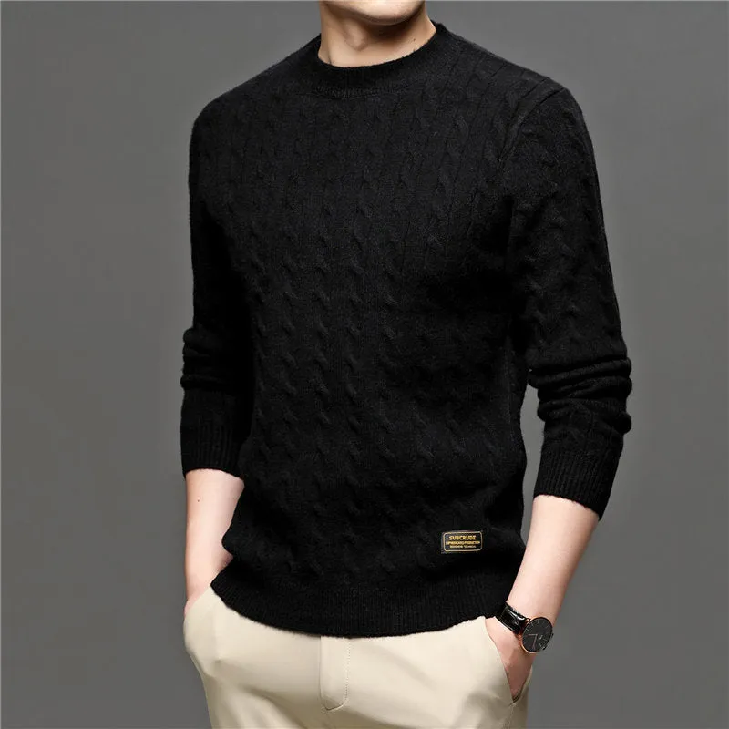 West Louis Fashion Knitted Jumper O-Neck Pullover Sweater