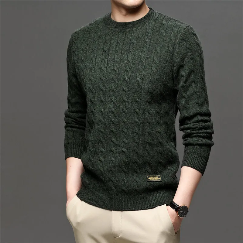 West Louis Fashion Knitted Jumper O-Neck Pullover Sweater