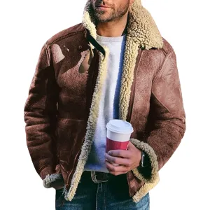 West Louis Outwear Warm Bomber Fur Jacket