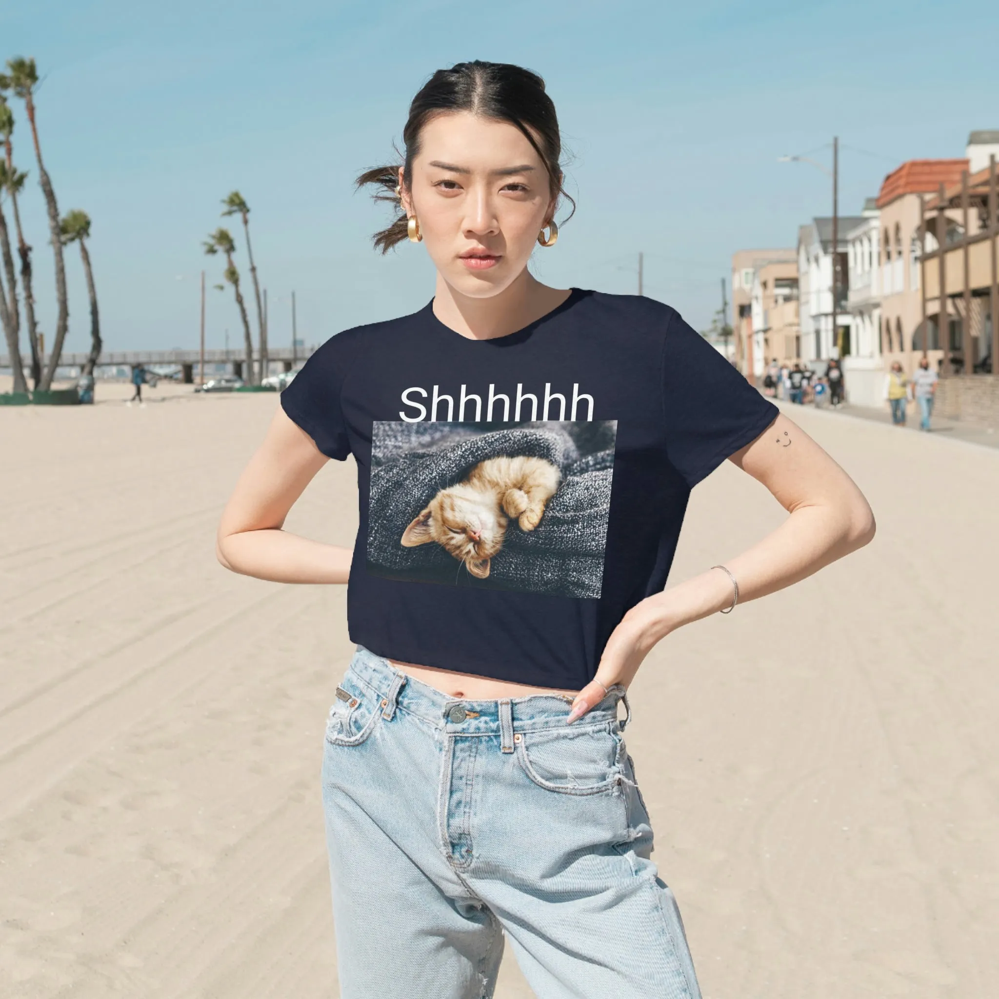 Women's Flowy Cropped Tee