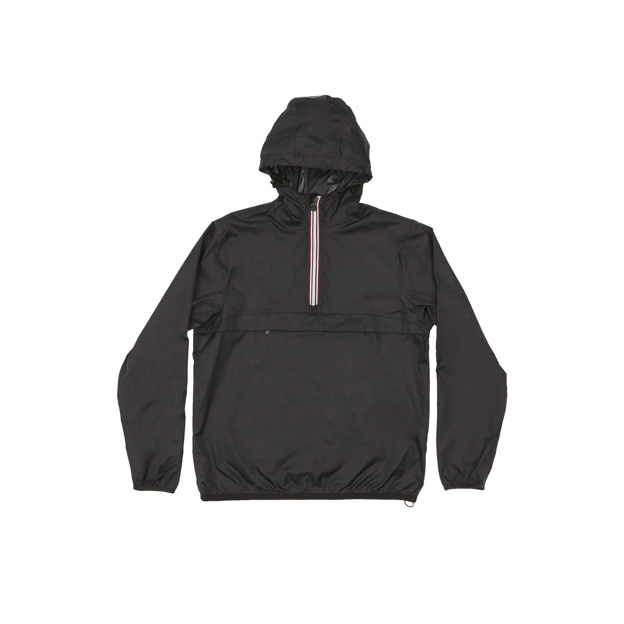 Women's Quarter Zip Black Waterproof Rain Jacket