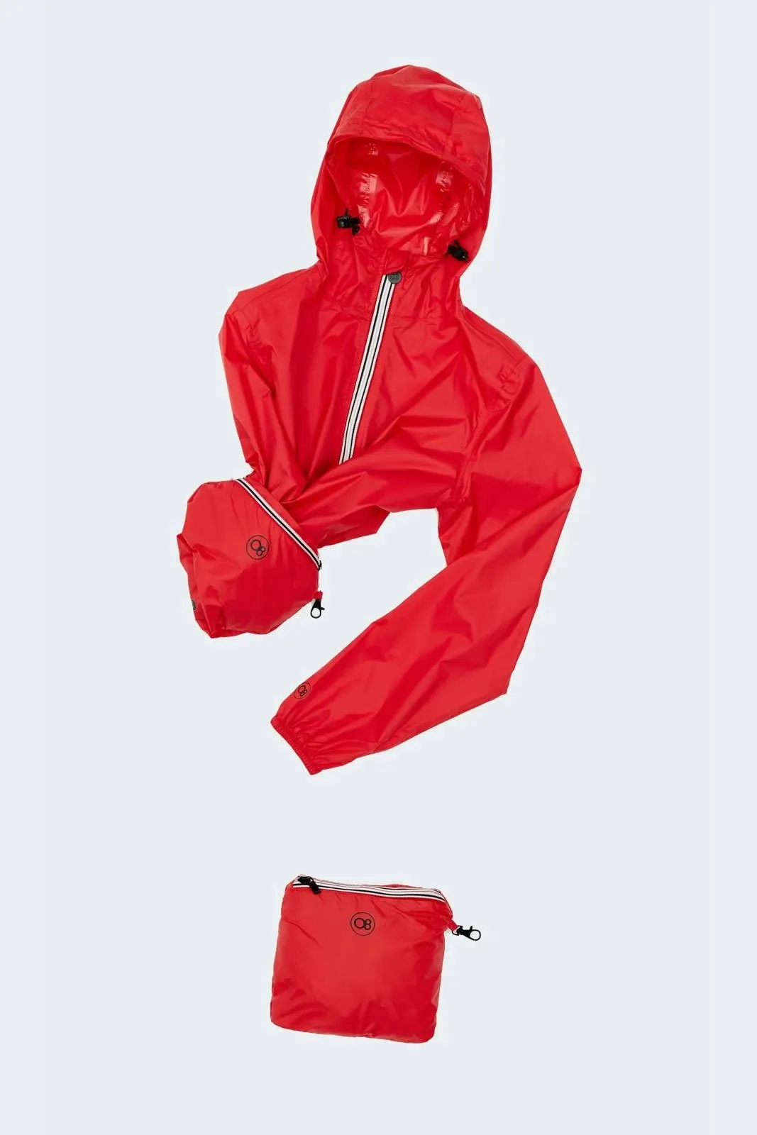 Women's Quarter Zip Black Waterproof Rain Jacket