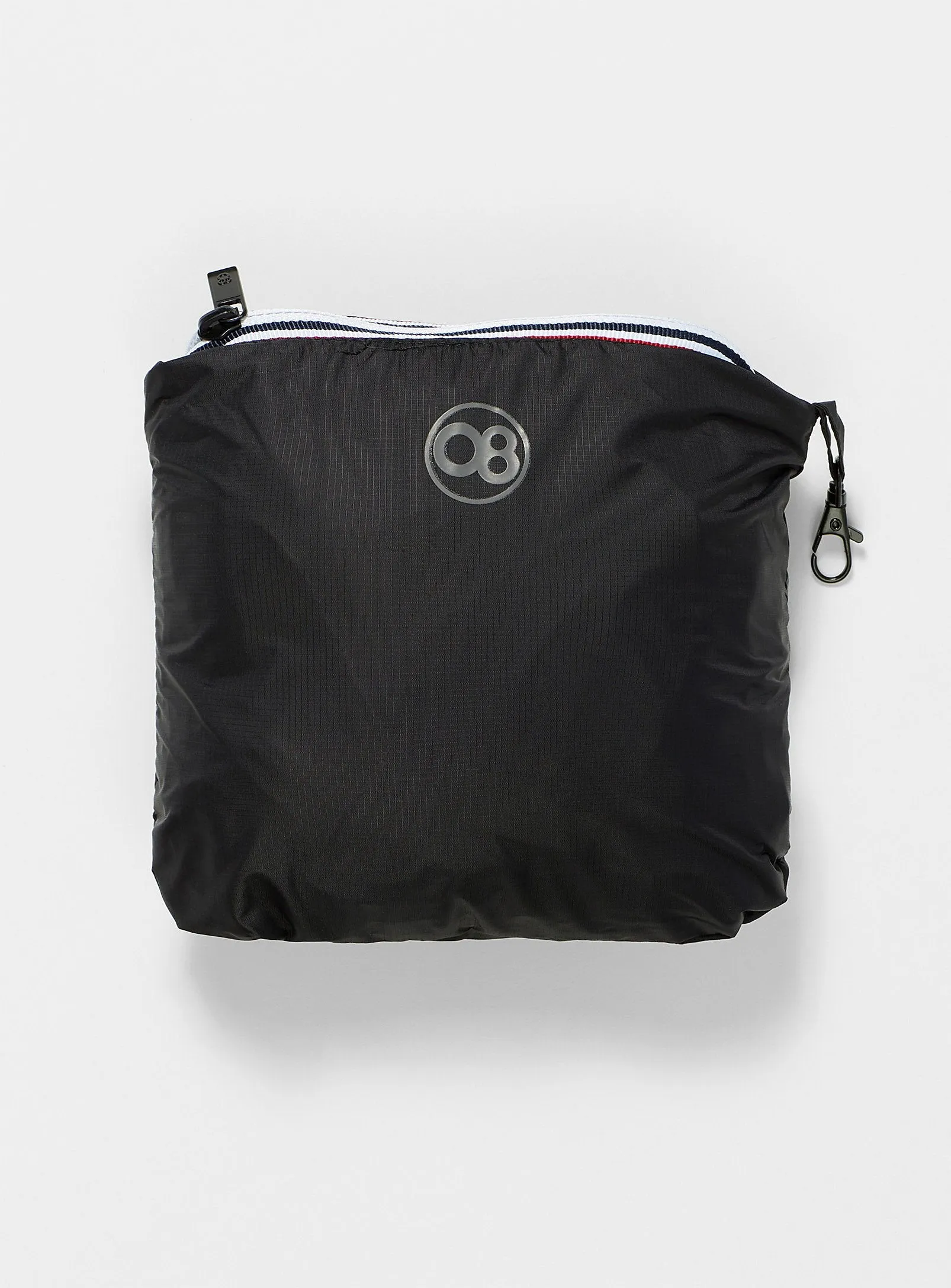 Women's Quarter Zip Black Waterproof Rain Jacket