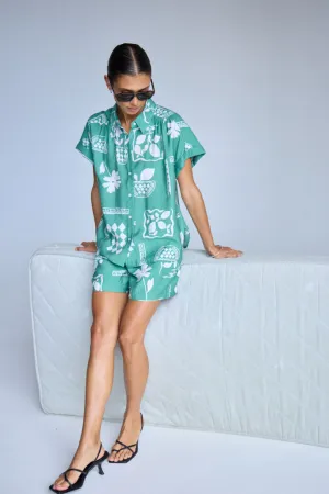 Yvetta Shirt Pine Green Resort